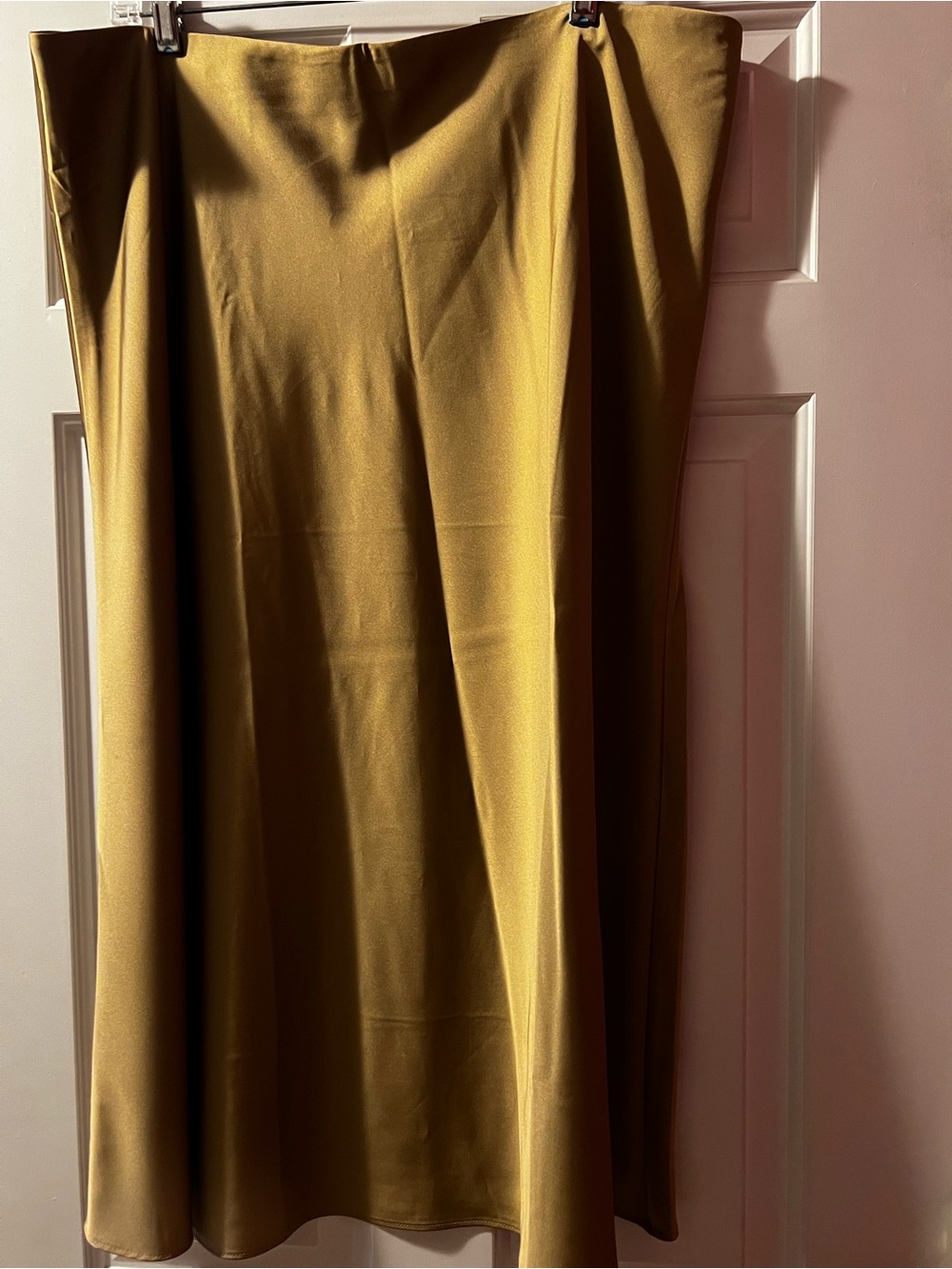 J. Crew Gold Satin Maxi Skirt